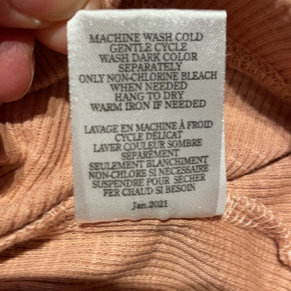 Brand NEW Z Supply Blake Slub Ruffle Top in Rose Mauve - Picture 6 of 7